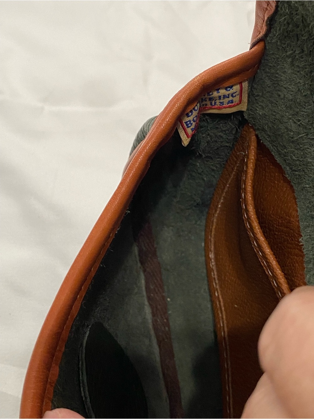 Vintage Dooney & Bourke Green Belt Bag Mini Calvary AWL - Picture 13 of 14